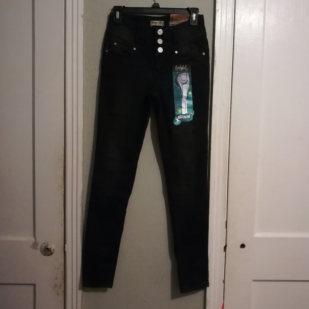 High-Waisted Black Skinny Jeans sz 3